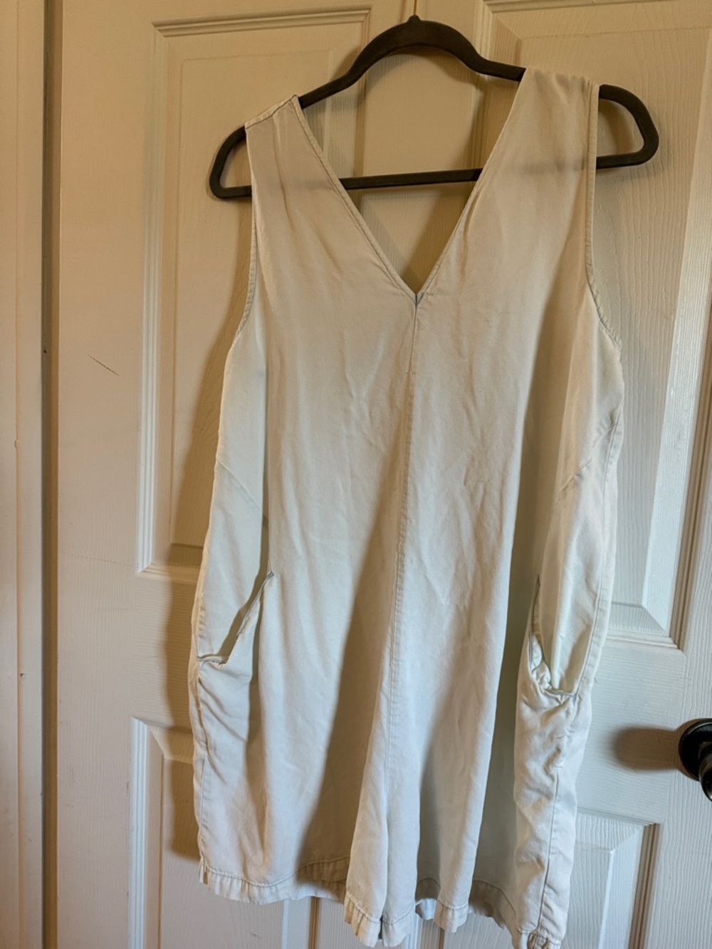 Carve Designs Cream V-Neck Romper